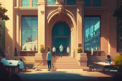 Illustration hall - Image 1