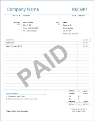 Illustration receipt - Image 3