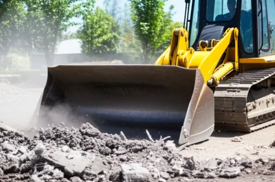 Illustration bulldoze