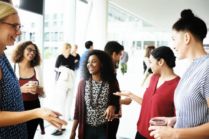 Визуальная иллюстрация слова «socially» - Общественно, общительно