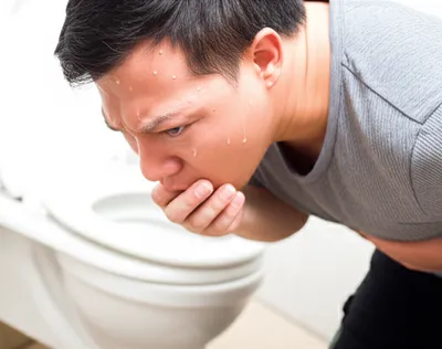 Illustration retching - Image 1