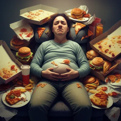 Illustration overeating - Image 1