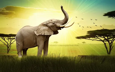 Illustration trumpeting