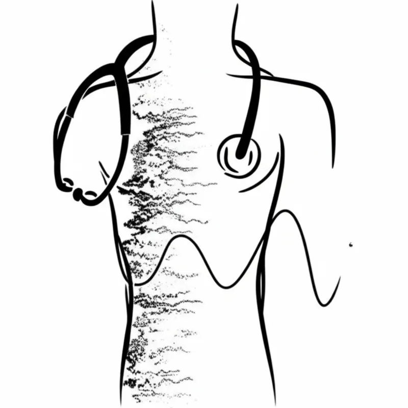 Illustration visuelle de bruit: Souffle, bruit anormal - Image 1