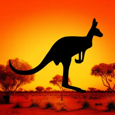 Illustration kangaroos
