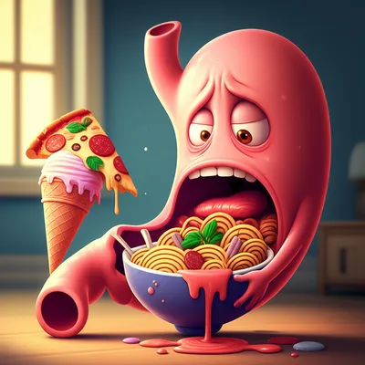 Illustration overeats - Image 1