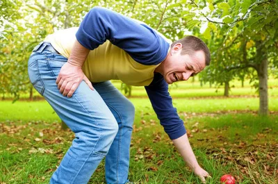 Illustration stooping - Image 1