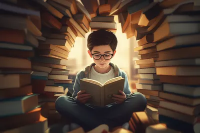Illustration bookworm - Image 1