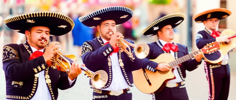 Ilustración visual de mariachis: Grupo de mariachis - Imagen 1