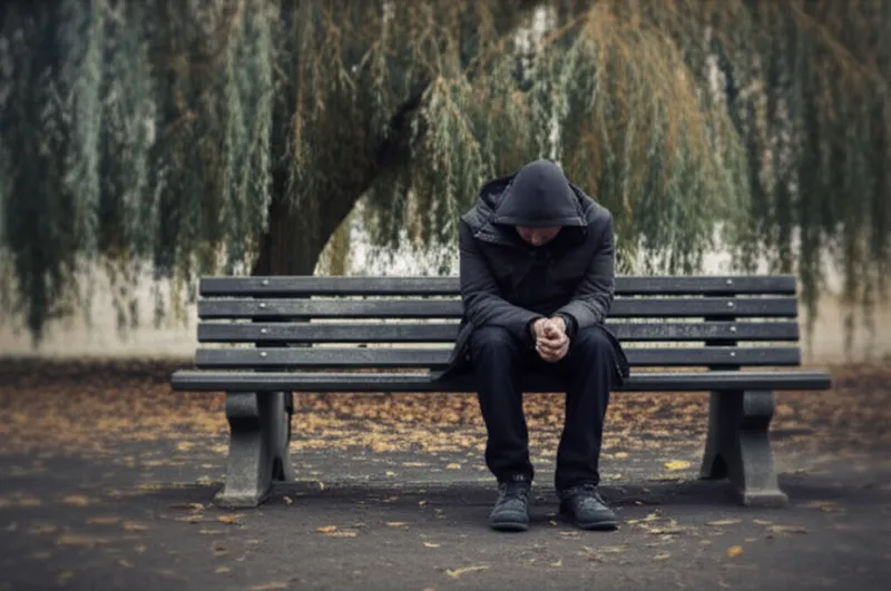 Illustration visuelle du mot « care » - Chagrin, tristesse