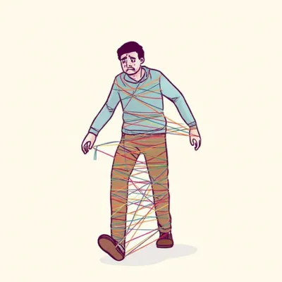 Illustration embarrassed - Image 1