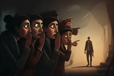 Illustration backbiting - Image 1