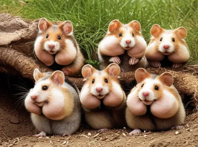 Illustration hamsters