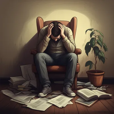 Illustration fatigued - Image 1