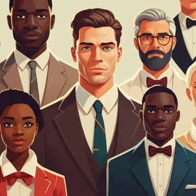 Illustration necktie