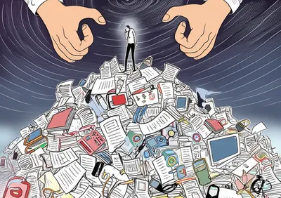 Illustration overwhelming - Image 1