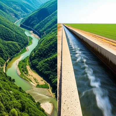 Illustration watercourses