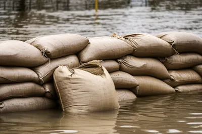 Illustration sandbags