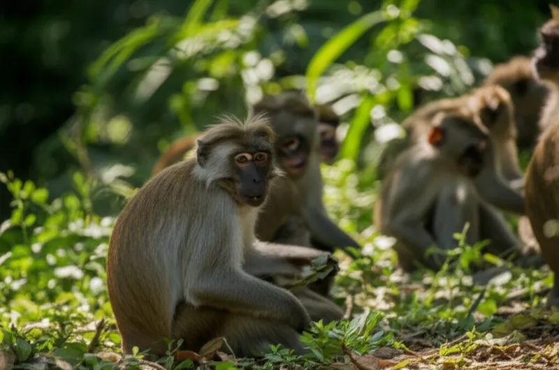 Ilustración visual de toques: Macaco tolo - Imagen 1