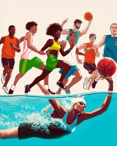 Illustration sportive - Image 1