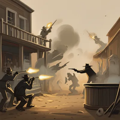 Illustration gunfight - Image 1