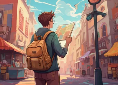 Illustration backpacking - Image 1