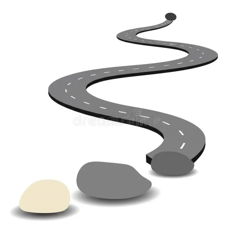 单词"course"的视觉插图 - 过程,进程.