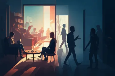 Illustration communicating - Image 1