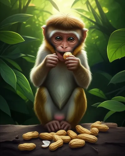 Illustration monkey nut - Image 1