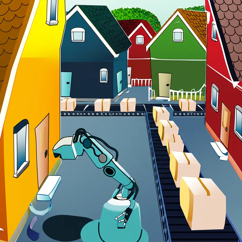 单词"distributing"的视觉插图 - 分发，分配。
