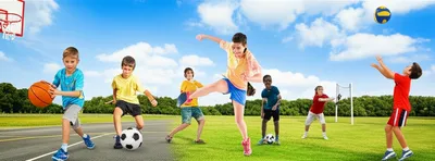 Illustration ballgame