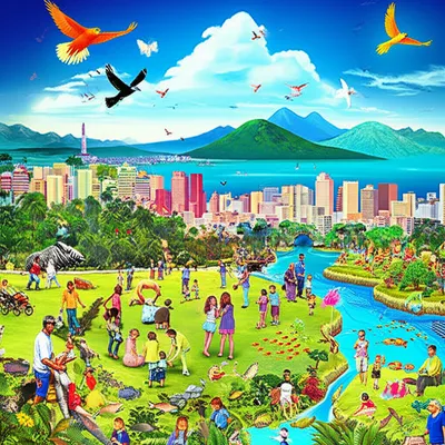 Illustration inhabitants