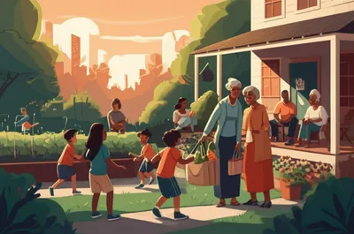 Illustration neighborhoods - Image 1