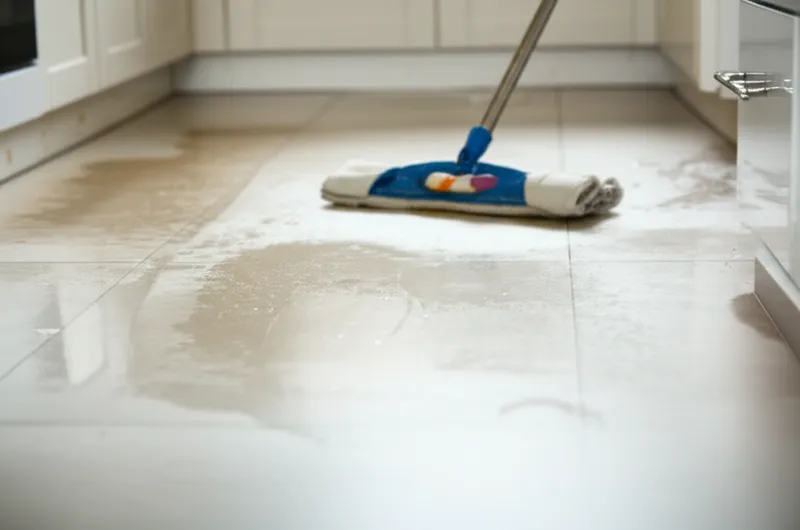 Visuelle Darstellung für das Wort „mopped" - Wischen, aufwischen