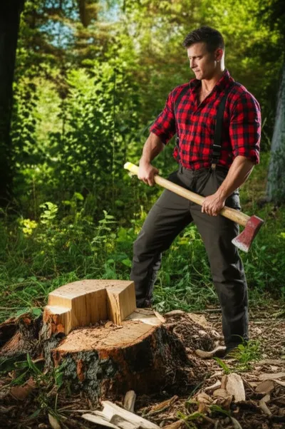 Illustration lumberjacks