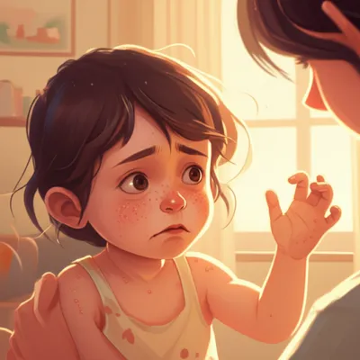 Illustration chickenpox