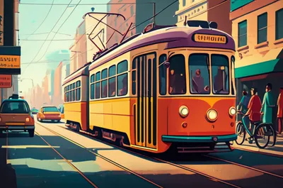 Illustration trams - Image 1