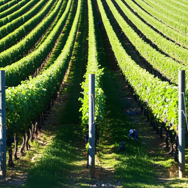 Illustration visuelle du mot « vineyard » - Vignoble