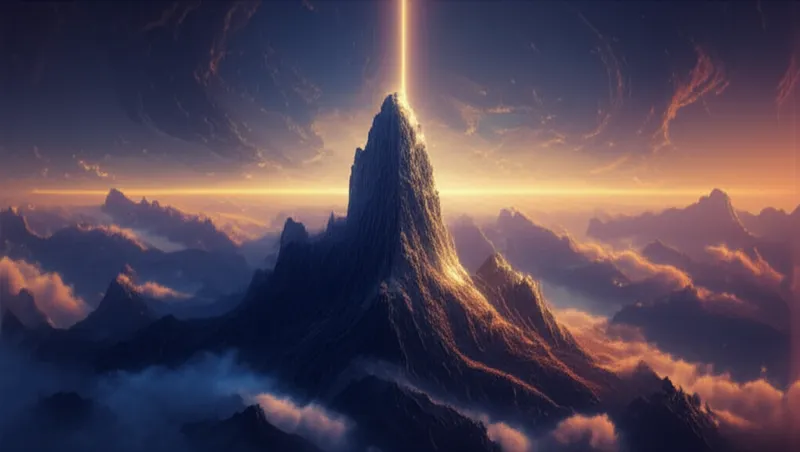 Ilustración visual de la palabra "vertical" - Vértice, cenit