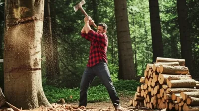 Illustration woodman - Image 1