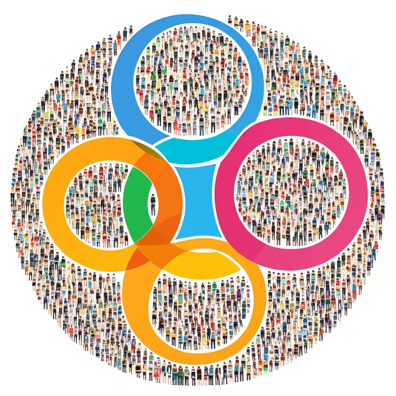 Illustration visuelle du mot « subgroups » - Sous-groupes