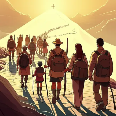 Illustration pilgrims