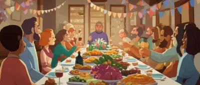 Illustration feasting - Image 1