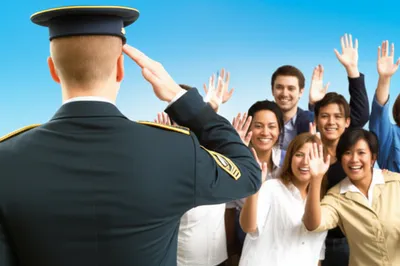 Illustration saluted - Image 1