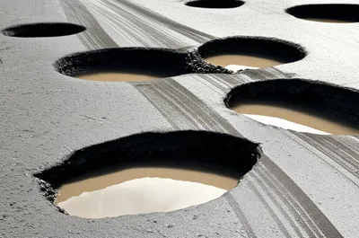 Illustration potholes