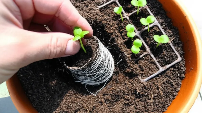 Visual illustration for the word "transplant" - An act of uprooting and moving (something).