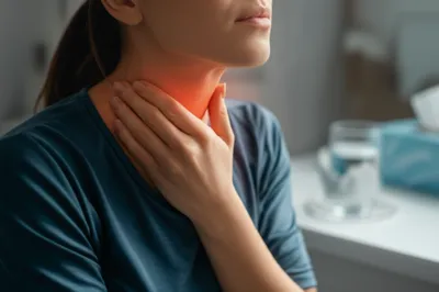 Illustration sore throat - Image 1