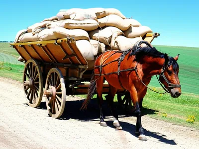 Illustration waggons