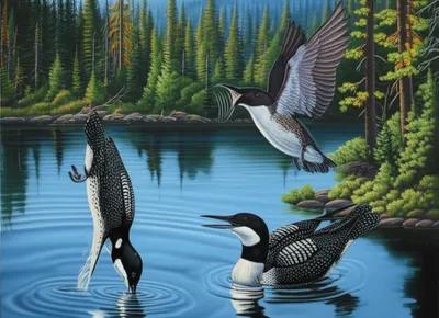Illustration loons - Image 1