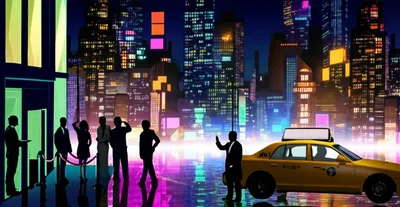 Illustration nightlife - Image 1